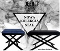 Nowoczesny Stolik pomocniczy / nocny LOFT - stal - 5