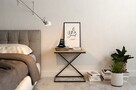 Nowoczesny Stolik pomocniczy / nocny LOFT - stal - 4
