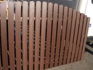 Sztachety z ekodesek kompozytowych ogrodzenie drewno + pcv