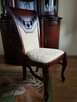 Krzesło eleganckie klasyczne tapicerowane nowe wygodne - 5