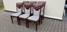 Krzesło eleganckie klasyczne tapicerowane nowe wygodne - 2
