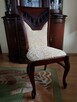 Krzesło eleganckie klasyczne tapicerowane nowe wygodne - 3