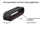 Nowa wzmocniona bezszwowa gąsienica gumowa 230x72x54 - 2
