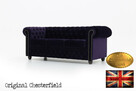 Chesterfield sofa 3 os Fluweel fiolet - 2