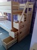 Łóżko piętrowe dla dzieci ze schodkami, LITE DREWNO! - 2
