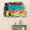 Naklejka na ścianą 3D Minionki. - 1