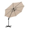 Parasol ogrodowy wiszący 9 kolorów obrotowy okrągły 3m - 4