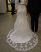 Biała suknia ślubna z podpinanym trenem - 2