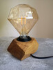 Lampki Hand Made. Rustykalne z żarówką typu Edison! Dębowe. - 6