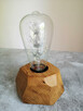 Lampki Hand Made. Rustykalne z żarówką typu Edison! Dębowe. - 8
