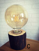 Lampki Hand Made. Rustykalne z żarówką typu Edison! Dębowe. - 3