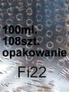 Butelka 100 ml. szkło brąz. nakrętka Fi 22 - 1