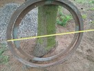 Kraniec kołowrót pierścienie obrotnicy przyczepy 110cm - 3