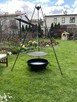 Grill gril Ogrodowy Wiszący Trójnóg | Palenisko | Ruszt 60cm - 6