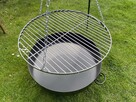 Grill gril Ogrodowy Wiszący Trójnóg | Palenisko | Ruszt 60cm - 7