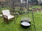 Grill gril Ogrodowy Wiszący Trójnóg | Palenisko | Ruszt 60cm - 3