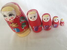 Figurka matrioszka baba w babie 5 części - 3