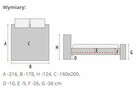 Łóżko Aspen 160/200 - w najniższej cenie! Wyprzedaż! - 2