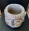 Budda doniczka miedziany pojemnik głowa ZEN osłonka - 7