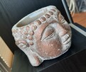 Budda doniczka miedziany pojemnik głowa ZEN osłonka - 5