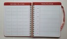 Różowy pikowany organizer osobisty pink planner - 11