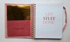 Różowy pikowany organizer osobisty pink planner - 5