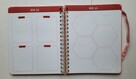 Różowy pikowany organizer osobisty pink planner - 12