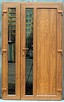 Nowe drzwi PVC 130x210 złoty dąb wkładka do zamka GRATIS - 1