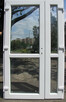 Drzwi PCV szyba panel 125x210 NOWE PVC biurowe białe od ręki - 1