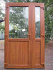 Drzwi PCV szyba 125x210 NOWE PVC biurowe kłamka gratis - 2