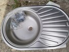 ZLEW 1-KOM.SOLLA 770X480 LEN WPUSZCZANY - 2
