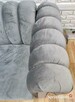 Sofa pikowana 260x90 z f spania szara - 4