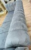 Sofa pikowana 260x90 z f spania szara - 10
