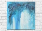 Obraz Ice cave 50x50 cm, farby akrylowe na płótnie, zima. - 1