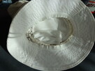 kapelusz bawełniany nowy z koronkową wstawką - 4
