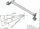 Oś niehamowana do przyczepki KNOTT VG7 750 kg 1070 mm - 2