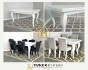 Krzesło tapicerowane pikowane z kołatką Roma czarne glamour - 7