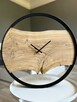 Drewniany zegar w obręczy - dąb - 7