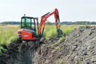 Prace minikoparką wykopy przyłącza Wisznice Tuczna - 3