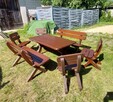 Zestaw mebli na taras lub ogród Stół, 2 ławki i 4 krzesła - 2