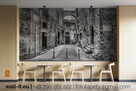 Fototapeta Wabi Sabi z drzewami na betonie nowoczesny design - 4