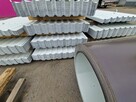 Wiata dach Ogrodzenie Blacha trapezowa T18 biała L3000 - 3