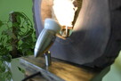 Lampa z plastra orzecha i granitu - 10