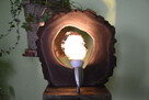 Lampa z plastra orzecha i granitu - 9