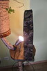 Lampa z plastra orzecha i granitu - 6