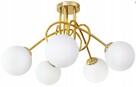 LAMPA WISZĄCA SUFITOWA ŻYRANDOL ZŁOTA 3 KULE / 5 KUL - 6