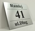 Wysokiej klasy elegancka Tabliczka adresowa numer domu grawer - 7