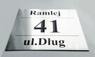 Wysokiej klasy elegancka Tabliczka adresowa numer domu grawer - 2