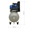 Kompresor powietrza LAND REKO PCU 100l 590l/min 400V - 3