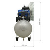 Kompresor tłokowy PCU 150l 430l/min 230V Sprężarka - 3